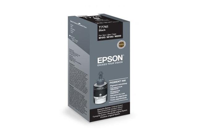 Чернила Epson M100/ 105/ 200/ 205 (O) C13T77414A/ C13T774198, black, 140ml